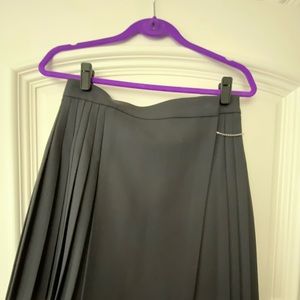 The Kooples Navy Pleated Skirt Size 40